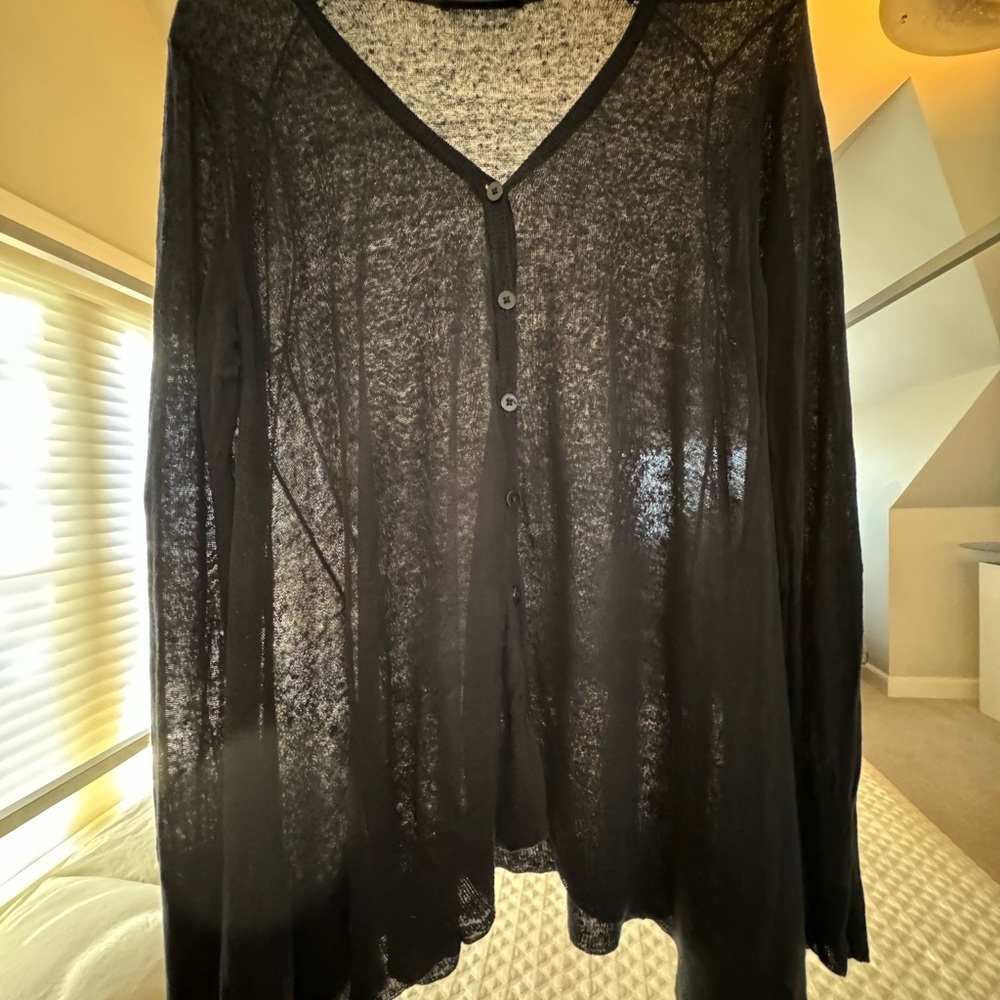 Acrobat Black Knit Cardigan